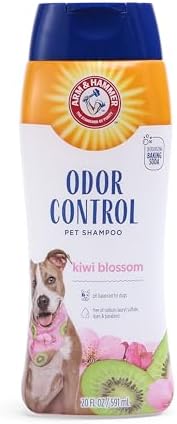 Arm & Hammer for Pets Super Deodorizing Shampoo for Dogs | Best Odor Eliminating Dog Shampoo | Great for All Dogs & Puppies, Fresh Kiwi Blossom Scent, 20 oz, 6-Pack