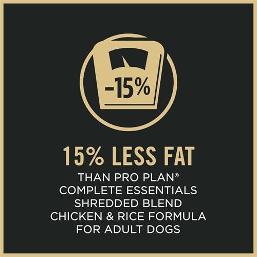 Purina Pro Plan Weight Management Dog Food Dry, Shredded Blend Chicken and Rice Formula - 34 lb. Bag