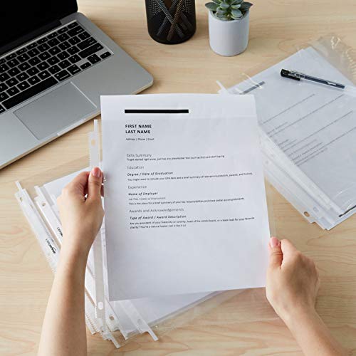 Amazon Basics Sheet Protector, 2000 Count (Pack of 1) , Clear