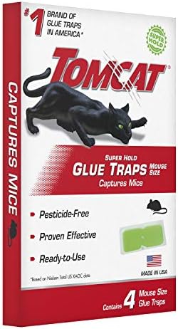 Tomcat Super Hold Glue Traps Mouse Size, 8-Pack (32 Glue Traps)