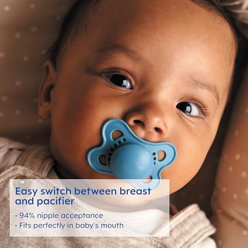 MAM Original Day & Night Pacifiers, Binky Pacifier for 0-6 Months, BPA-Free Silicone, Glows in The Dark, Best for Newborn Babies, Developed with Medical Experts, 4 Count Binkies