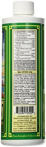 FoxFarm Grow Big Liquid Plant Food - Bloom Fertilizer for Flowers, Fruits, and Vegetables, Perfect for Indoor & Outdoor Potted Plants, NPK 6-4-4 (Pint)