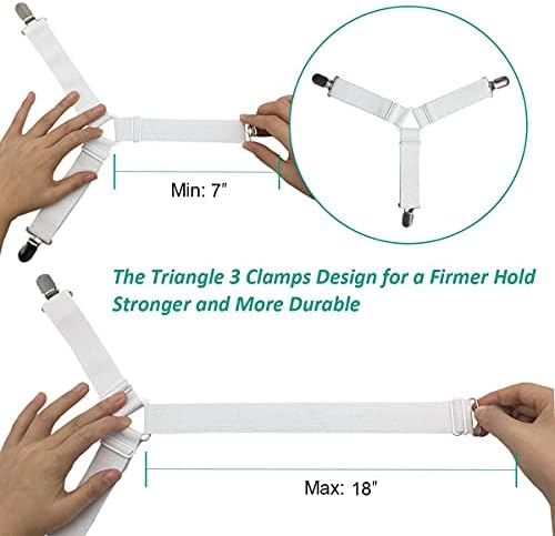 Bed Sheet Holder Straps Sheet Keepers Bedsheet Holders Fasteners 2 Sets