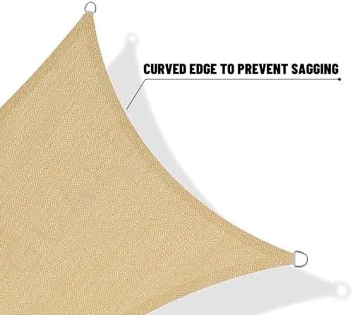 SUNNY GUARD Sun Shade Sail 10' x 13' Rectangle Sand UV Block Sunshade for Backyard Yard Deck Patio Garden Outdoor Activities and Facility(We Make Custom Size)
