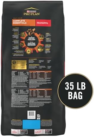 Purina Pro Plan Complete Essentials Shredded Blend Beef and Rice Dog Food Dry Formula with Probiotics for Dogs - 35 lb. Bag