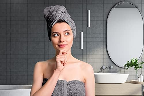 Tens Towels Pack of 4 Extra Large Bath Towels 30 x 60 Inches, 100% Cotton, Larger & Lighter Weight, Quicker to Dry, Super Soft and Absorbent, Perfect for Bathroom, Dark Grey