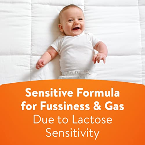 Similac 360 Total Care Sensitive Infant Formula for Fussiness & Gas Due to Lactose Sensitivity, Has 5 HMO Prebiotics, Non-GMO, Baby Formula Powder, 34.9-oz Value Can, Pack of 3