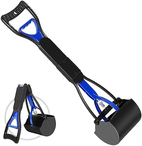 UPSKY Pooper Scooper for Large Small Dogs, Folding Dog Poop Scooper, Durable Spring and Premium Materials,Easy to Use for Grass, Dirt, Gravel Pick Up Shovel
