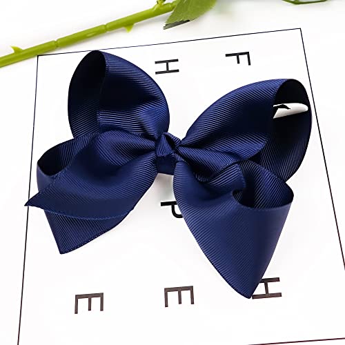 CÉLLOT Big Bows for Girls 40 PCS Grosgrain Ribbon Boutique 6 Inch Hair Bow Alligator Clips For Girls Teens Toddlers Kids in Pairs