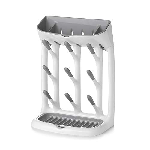 OXO Tot Space-Saving Bottle Drying Rack, Baby Bottle Organizer for Countertop
