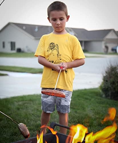 MalloMe Smores Sticks for Fire Pit - Accessories for Campfire Marshmallow Roasting Sticks Smores Kit Outdoor - Smore Skewers Hot Dog Fork For Outside, Camping Essentials Bonfire Gear Long 32" 8 Pack
