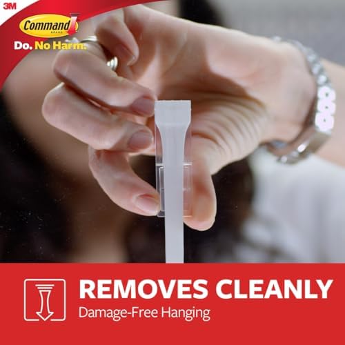 Command Medium Designer Hooks, Damage Free Hanging Wall Hooks with Adhesive Strips, No Tools Wall Hooks for Hanging Decorations in Living Spaces, 9 White Hooks and 12 Command Strips