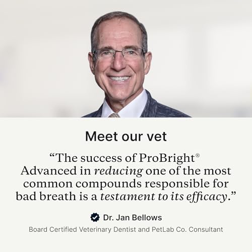 PetLab Co. ProBright Advanced Dental Powder - Dog Breath Freshener - Teeth Cleaning Made Easy – Targets Tartar & Bad Breath - Packaging May Vary - Formulated for Small Dogs
