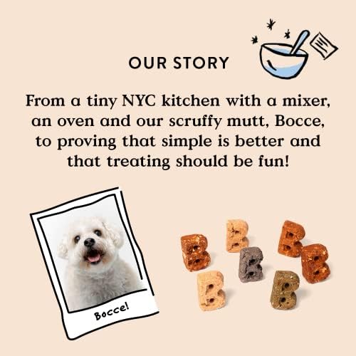 Bocce's Bakery Berry Smoothie Wellness Treats for Dogs, Wheat-Free Everyday Dog Treats, Made with Real Ingredients, Baked in The USA, All-Natural Soft & Chewy Cookies, 12 oz