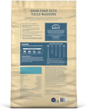 Amazon Brand - Wag Wholesome Grains Dry Dog Food with Salmon and Brown Rice, 30 lb Bag (Pack of 1)