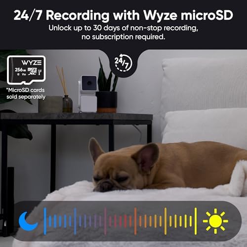 WYZE Cam Pan v3 Indoor/Outdoor IP65 1080P 360° Pan/Tilt/Zoom WiFi Smart Home Security Camera, Motion Tracking for Baby/Pet, Color Night Vision, Works with Alexa&Google Assistant, Free Expert Setup