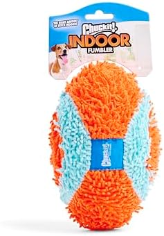 Chuckit! Indoor Fumbler Toy for Dogs - Interactive Dog Toys for Boredom, 7.5 Inch, Orange and Blue Roller