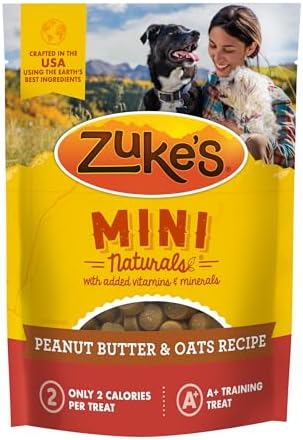 Zuke’s Mini Naturals Dog Training Treats for the Dogs, Pet Treats made with Real Peanut Butter, 16 oz. Resealable Pouch - 16 oz. Bag