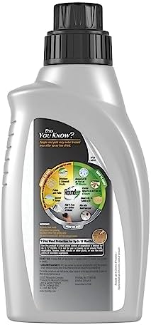 Roundup Dual Action 365 Weed & Grass Killer Plus 12 Month Preventer Concentrate, Kills & Prevents for up to 1 Year, 32 fl.oz.