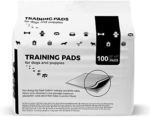 BV Puppy Pads Leak-Proof 100 Count 22"x 22" - Absorbent Pee Pads for Dogs with 6-Layer Design, Rapid Dry Sheet & Built-in Attractant - Dog Pad with Odor Control, Perfect for Puppies & Senior Dogs