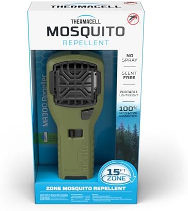 Thermacell Mosquito Portable Repeller; Includes 12-Hour Refill; 15 Foot Zone of Protection; Highly Effective Mosquito Repellent; Deet Free Bug Spray Alternative; Scent Free