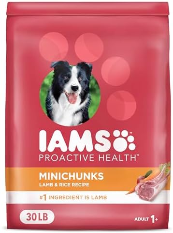 IAMS Proactive Health Minichunks Adult Dry Dog Food with Lamb & Rice, 30 lb. Bag