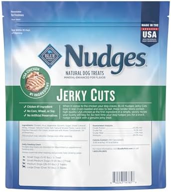 Blue Buffalo Nudges Jerky Cuts Natural Dog Treats Chicken