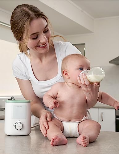 Momcozy Retain Nutrients Bottle Warmer, 9-in-1 Baby Bottle Warmer with Night Light, Accurate Temperature to Preserve Fullest Nutrients in Breast Milk, Bottle Warmers for All Bottles