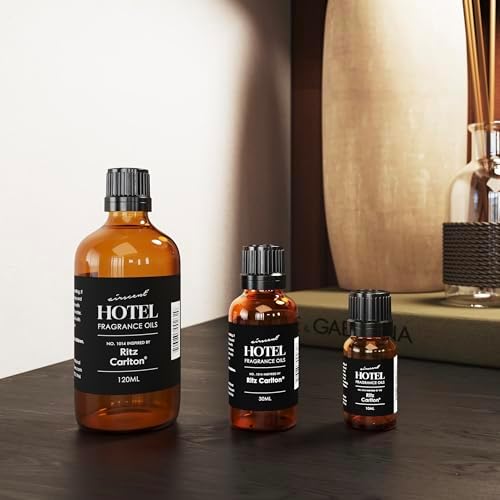 AirScent Hotel Diffuser Oil Inspired by The Ritz Carlton Hotel Scent - Premium Fragrance Oil No. 1014 for Ultrasonic and Waterless Diffusers and Crafting - 120 mL, 4 fl oz Glass Dropper Bottle