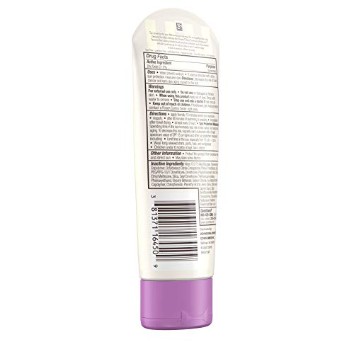 Aveeno Baby Continuous Protection Zinc Oxide Mineral Sunscreen Lotion for Sensitive Skin, Broad Spectrum SPF 50, Tear-Free, Sweat- & Water-Resistant, Paraben-Free, Travel-Size, 3 fl. oz