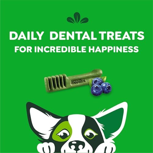 Greenies Petite Dental Dog Treats, Blueberry Flavor, 12 oz. Pack (20 Treats)