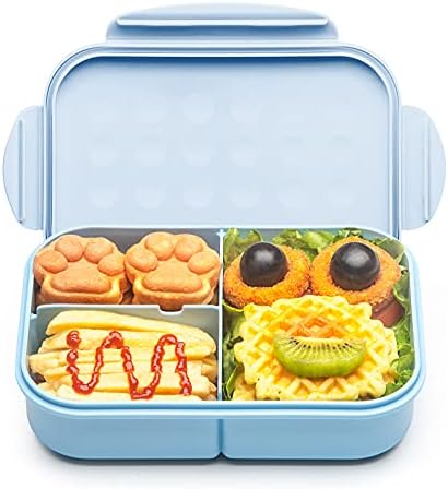 MISS BIG® Bento Box,Bento Box for Kids,Lunch Box Kids,Leakproof Kid Lunch Box,Lunch Containers No BPAs and Chemical Dyes,M/W,D/W & Fridge Safe(1150ml Blue)