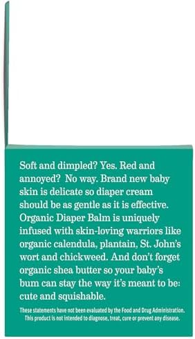 Earth Mama Organic Diaper Balm 2-Ounce | Diaper Cream for Baby | EWG Verified, Petroleum & Artificial Fragrance-Free with Calendula for Sensitive Skin (2-Pack)