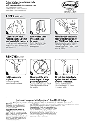 Command Small Wire Toggle Hooks, 16 Hooks and 24 Command Strips, Damage-Free Hanging Wall Hooks with Adhesive Strips, No Tools Adhesive Hooks for Hanging, Organization and Storage, Holds up to 0.5 lb