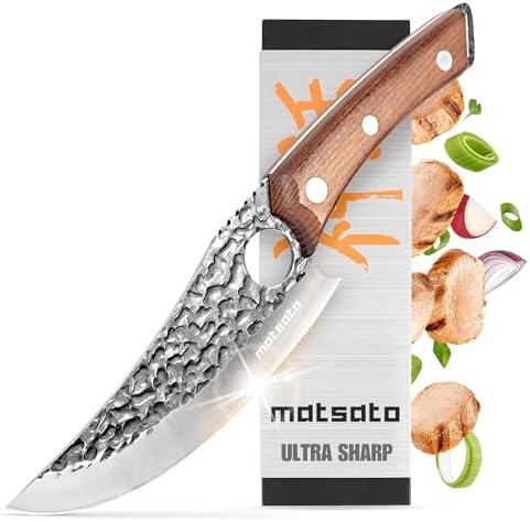 Chef Knife - Perfect Kitchen Knive. Japanese Knife for Cooking, Chopping. Japanese Style Knive for Home, Camping, BBQ. For Balance & Control, 5.8 Inch