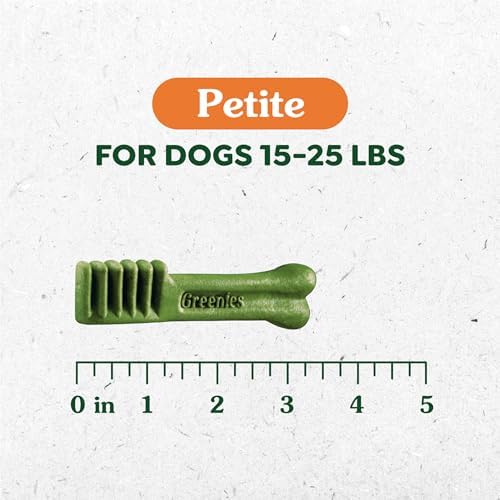 Greenies Petite Dental Dog Treats, Blueberry Flavor, 12 oz. Pack (20 Treats)
