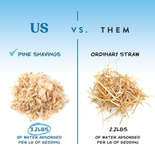 Manna Pro Fresh Flakes | Chicken Coop Bedding | Pine Shavings for Chicken Bedding | 4 Cubic Feet
