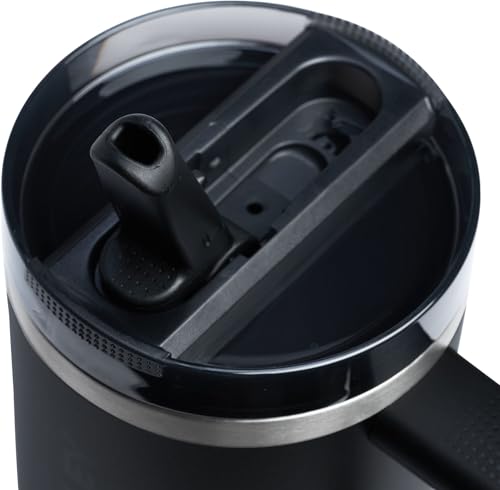 Stanley Quencher ProTour Flip Straw Tumbler with Leakproof Lid 30 oz | Built-In Straw & Handle | Cupholder Compatible for Travel | Insulated Stainless Steel Cup | BPA-Free | Black