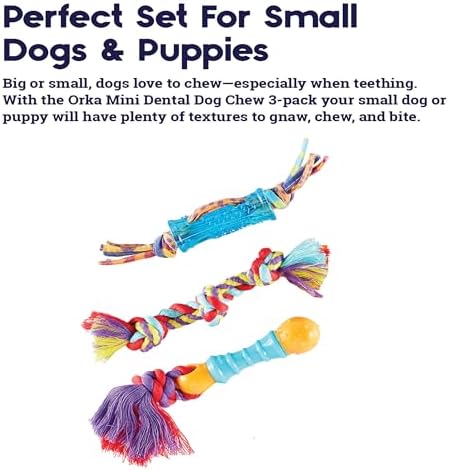 Petstages Orka Mini Dental Dog Chew Toys - 3 Pack