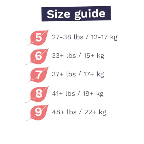Pura Hypoallergenic Diaper Pants Size 5 (27-38 lbs) Overnight, up to 12 Hours Leak Protection, Suitable for Sensitive Skin, Totally Chlorine Free, Soft Organic Cotton, 3 packs of 19 (57 Pull Up Pants)
