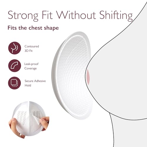 Momcozy Ultra-Thin Disposable Nursing Pads, Super Absorbent and Breathable Breastfeeding Pads, Make The Breasts Light and Unburdened, 3D Shape for The Best Fit, Individually Packaged(120 Count)
