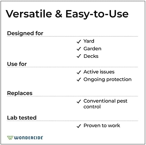 Wondercide - Outdoor Pest Control Spray with Natural Essential Oils - Mosquito, Ant, Insect Repellent, Treatment, Killer - Safe Around Pets Kids 32 oz