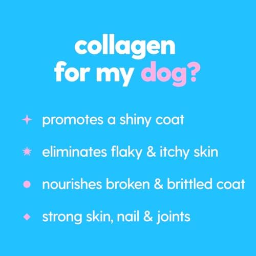 Premium Grass-fed Collagen for Dogs Skin and Coat Supplement, Cats | Taily Liquid Collagen | Itch Relief for Dogs with Allergies, Biotin, Vitamin C and Hyaluronic Acid | Made in USA