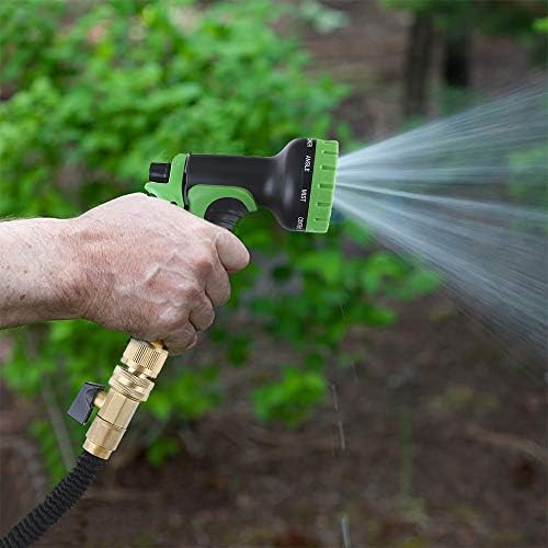 HQMPC Garden Hose Quick Connect Solid Brass Quick Connector Garden Hose Fitting Water Hose Connectors 3/4 inch GHT (2SETS)