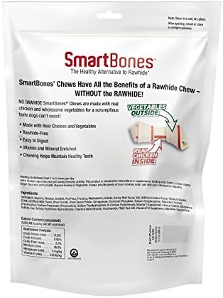 SmartBones Mini Bones with Real Chicken 56 Count, Rawhide-Free Chews for Dogs