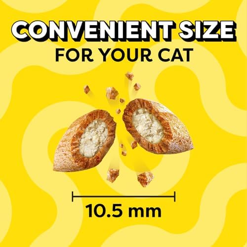 Temptations Classic Crunchy and Soft Cat Treats, Creamy Dairy Flavor, 3 oz. Pouch (Pack of 12)