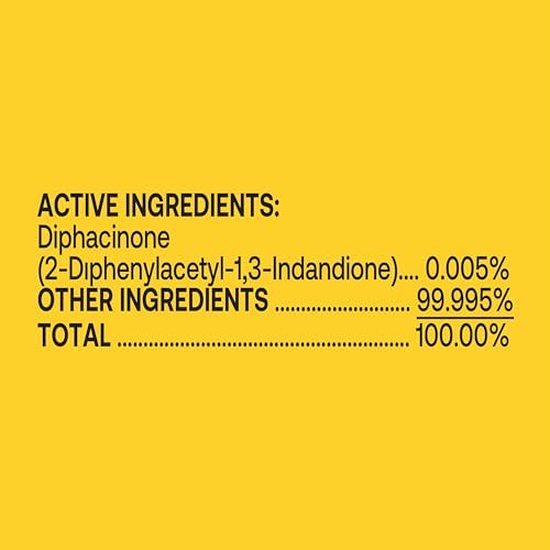 Victor Rat Poisoning for Inside & Outdoor Use - Kills Rats, Mice, Meadow Voles | Mouse Poisoning for Indoor & Outside Areas, Ready-to-Use, Yellow, M925, 4 lbs