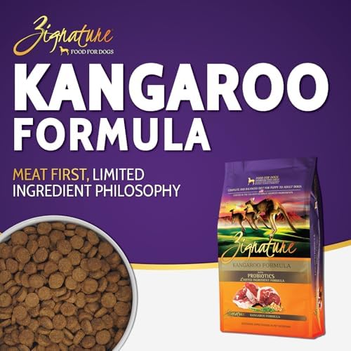 Zignature, Kangaroo Limited Ingredient Formula Grain-Free Dry Dog Food, 25-lb