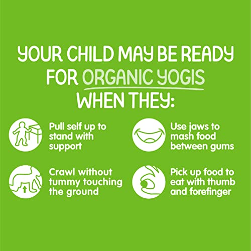 Happy Baby Organics Yogis Freeze-Dried Yogurt & Fruit Snacks, Variety Pack, 1 Ounce (Pack of 6)