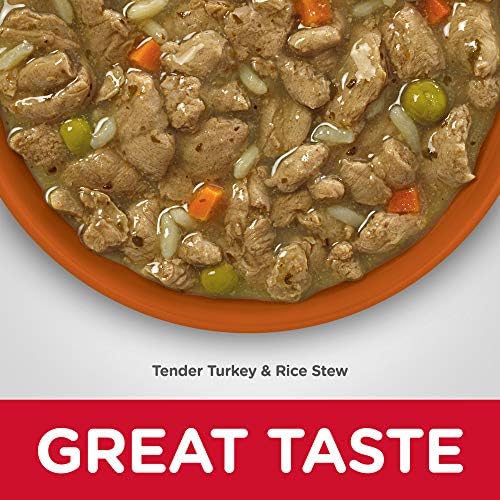 Hill's Science Diet Adult Sensitive Stomach & Sensitive Skin Tender Turkey & Rice Stew Canned Wet Dog Food, 12.5 oz., Pack of 12